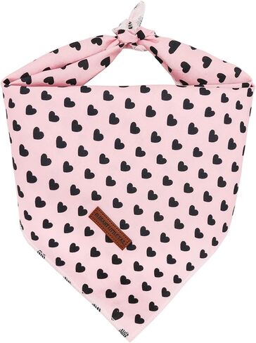 Elegant little tail American Flag Dog Bandana, Pet Dog Bibs Scarf, Soft Adjustable Square Pet Kerchief for Small Dogs in Kuwait
