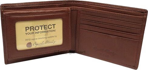 محفظة Osgoode Marley الجلدية للرجال RFID Security Passcase ثنائية الطي (براندي) in Kuwait