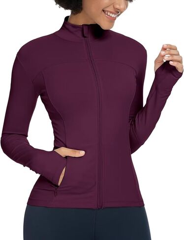Queenieke Womens Running Jackets Athletic تمرينات التمرين سترة المسار in Kuwait