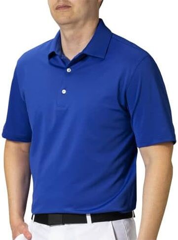 Greg Norman Gn Collection Men's Freedom Micro Pique Golf Polo Royal 3XL in Saudi Arabia
