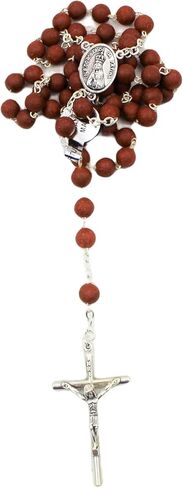 Our Lady of Fatima Handmade Scented Rose Petal Rosary Beads Made in Portugal in Saudi Arabia