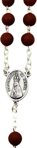 Our Lady of Fatima Handmade Scented Rose Petal Rosary Beads Made in Portugal in Saudi Arabia