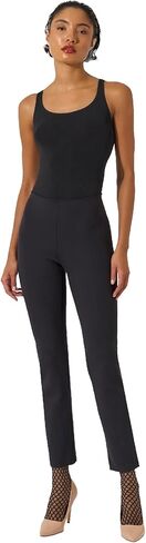 Wolford Midnight Grace Straight-Leg Trousers for Women Slim Fit Scuba Look Soft Stretch Pants with Hidden Waistband in Saudi Arabia