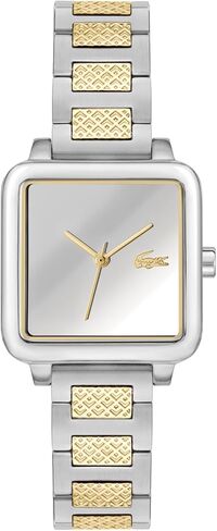 Lacoste. 12.12 Leap Women's Quartz Watch - 3 Hand - Square Shaped Case - Mirrored Dial - Link Bracelet - Sophisticated Timepiece - Gift for Her -26mm in Saudi Arabia