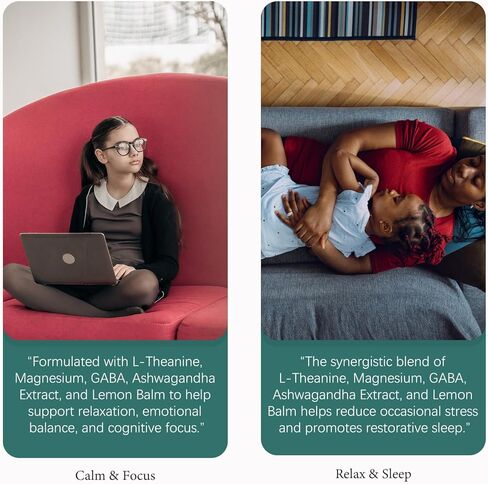 حلوى ل-ثيانين 400 ملغ، مكمل إل ثيانين للأطفال والكبار مع جليسينات المغنيسيوم، غابا، أشواغاندا، لثيانين قابل للمضغ من أجل نوم مريح، دعم الإجهاد، الاسترخاء، الهدوء، كمية تكفي 60 يومًا in Kuwait