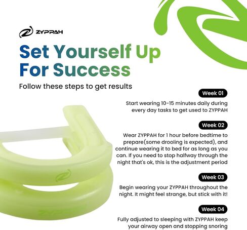 قطعة الفم الهجينة المضادة للشخير من ZYPPAH | حارس الفم لنوم أفضل | قطعة الفم مع حزام اللسان لوقف الشخير | قالب مخصص للفم | نوم سعيد | شبح | 2.25 × 2.75 × 1 بوصة in Kuwait