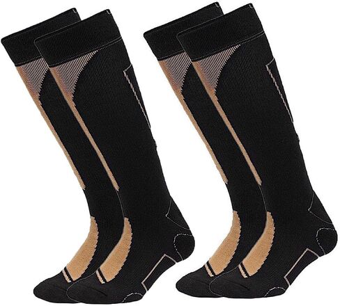 Copper Infused Athletic Performance Cooling Sock, Knee High Men and Women 2 Pack in Saudi Arabia
