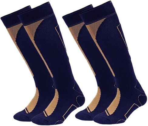 Copper Infused Athletic Performance Cooling Sock, Knee High Men and Women 2 Pack in Saudi Arabia
