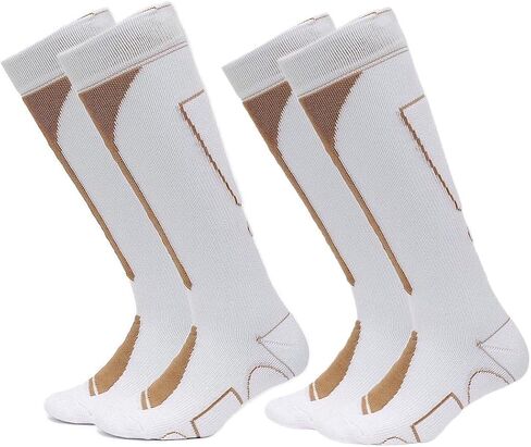 Copper Infused Athletic Performance Cooling Sock, Knee High Men and Women 2 Pack in Saudi Arabia