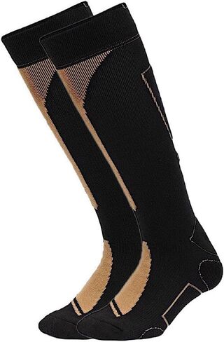 Copper Infused Athletic Performance Cooling Sock, Knee High Men and Women 2 Pack in Saudi Arabia