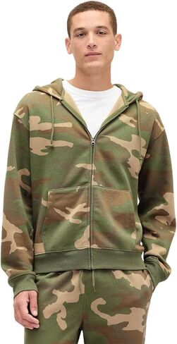 GAP mens Vintage Soft Oversized Full Zip Hoodie in Saudi Arabia