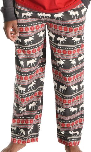 Lazy One Pajama Pants For Men, Men's Separate Bottoms, Lounge Pants, Animal, Nordic (Moose Fair Isle, X-SMALL) in Saudi Arabia