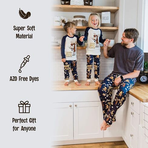 Lazy One Pajama Pants For Men, Men's Separate Bottoms, Lounge Pants, Animal, Nordic (Moose Fair Isle, X-SMALL) in Saudi Arabia
