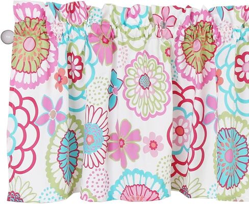 ستارة نافذة Cozy Line Home Fashions Pink Mariah Flower Girl، مقاس 54 بوصة × 15 بوصة (Mariah) in Kuwait