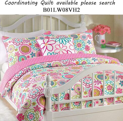 ستارة نافذة Cozy Line Home Fashions Pink Mariah Flower Girl، مقاس 54 بوصة × 15 بوصة (Mariah) in Kuwait