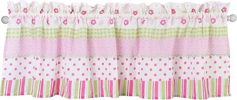 ستارة نافذة Cozy Line Home Fashions Pink Mariah Flower Girl، مقاس 54 بوصة × 15 بوصة (Mariah) in Kuwait