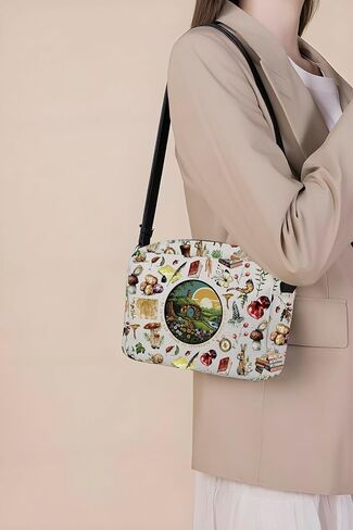 حقيبة WCGXKO Fantasy Bookish Fandom Crossbody على شكل حرف L هدية أدبية لمحبي الأفلام in Saudi Arabia