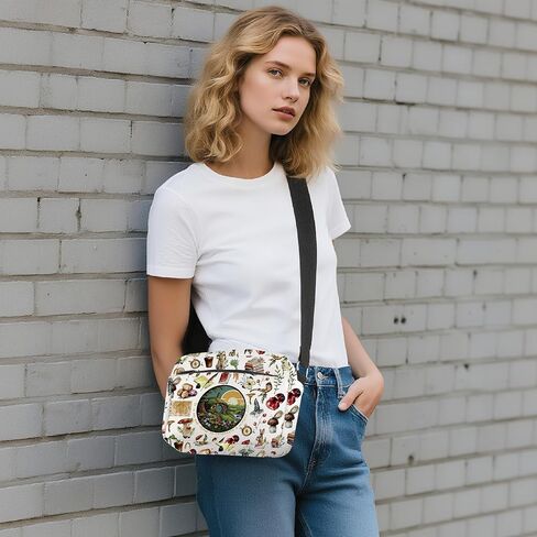حقيبة WCGXKO Fantasy Bookish Fandom Crossbody على شكل حرف L هدية أدبية لمحبي الأفلام in Saudi Arabia
