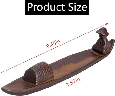 حامل عصا البخور من السيراميك مع 3 فتحات - صائد رماد موثوق به للعصي المتعددة، مثالي للتأمل واليوجا وديكور المكتب المنزلي - قاعدة حرق جمالية وعملية in Kuwait