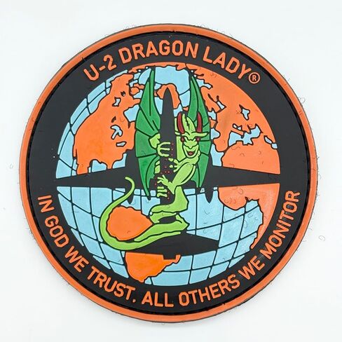 رقعة Lockheed Martin U-2 Dragon Lady PVC - شارة طائرة مقاس 3 بوصة - ظهر بخطاف وحلقة in Saudi Arabia