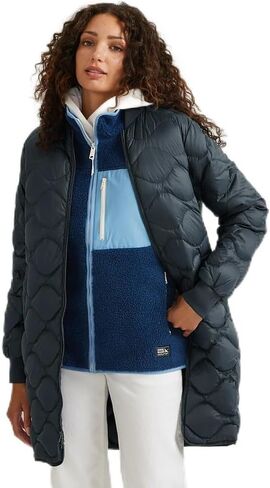Eddie Bauer Women's Shaw Long Down Bomber Jacket in Saudi Arabia