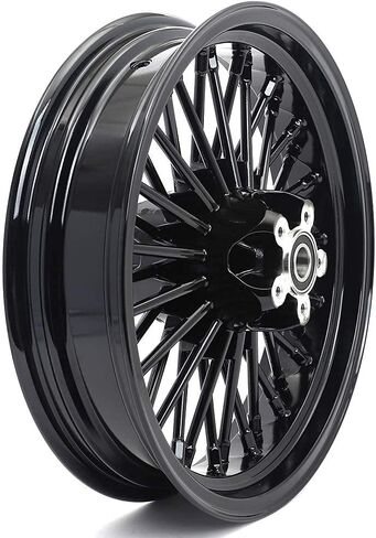 TOFR 18 inch Gloss Black Rear Wheel Rim 36 Fat King Spokes Tubeless For Harley Touring FLHR FLHRS FLHRC Road King FLHX Street Glide FLTR Road Glide FLHTC Electra Glide 1984-2008 in Saudi Arabia