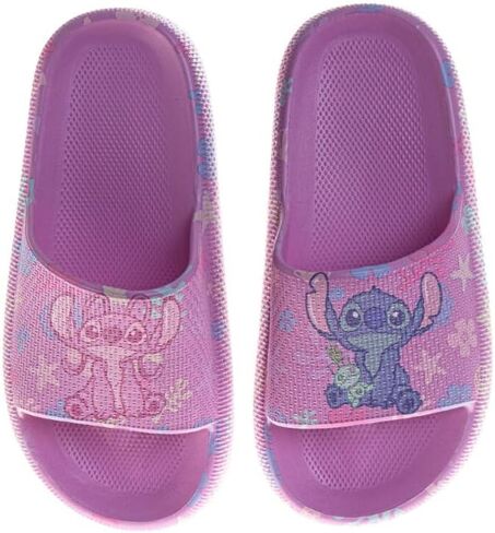 Josmo Kids Lilo and Stitch Slide Open Toe - Girl Sandals Stitch SlipOn Slides (sizes: 13 little kid / 1-4 big kid) in Saudi Arabia