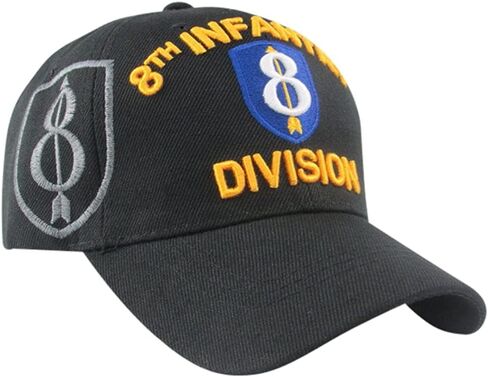 US Warriors US Army 8th Infantry Division Pathfinder Baseball Hat One Size Black in Saudi Arabia