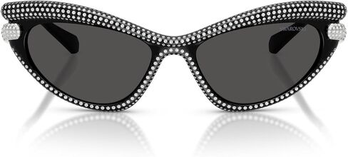 Swarovski SK6038 Sunglasses, Black/Dark Grey, 56 mm in Saudi Arabia