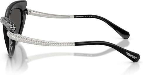 Swarovski SK6038 Sunglasses, Black/Dark Grey, 56 mm in Saudi Arabia