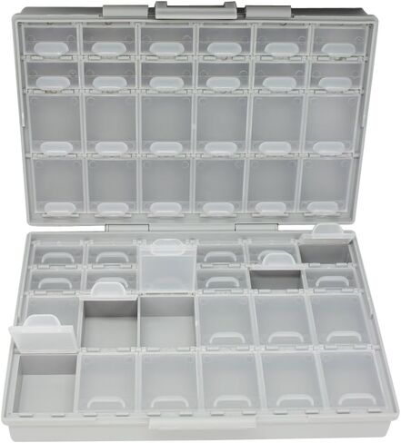 AideTek BOXALL40 40 Lids Compartments w/lids Enclosure Surface Mount Components Assorted Resistor Capacitor in Kuwait