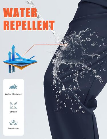 سراويل Cotrasen الرجالية الكاجوال للركض برباط مدبب، سراويل رياضية للتنزه في الهواء الطلق والركض in Kuwait