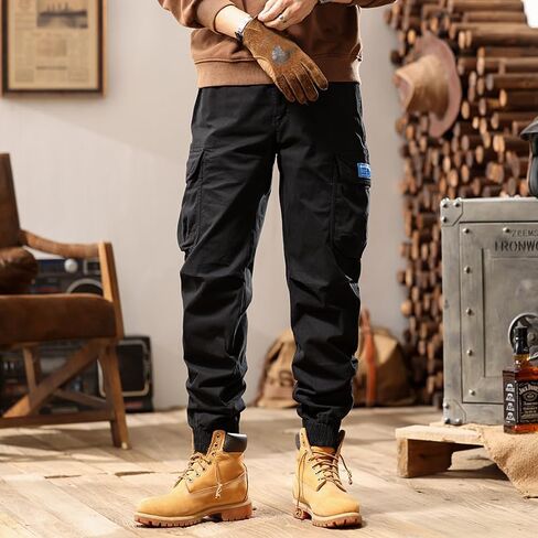 Men Outdoor Cargo Pant Lightweight Tactical Simple Pant Slim Straight Hiking Classic Fit with Large Capacity Multi Pockets in Saudi Arabia