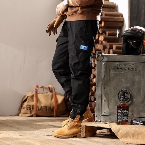Men Outdoor Cargo Pant Lightweight Tactical Simple Pant Slim Straight Hiking Classic Fit with Large Capacity Multi Pockets in Saudi Arabia