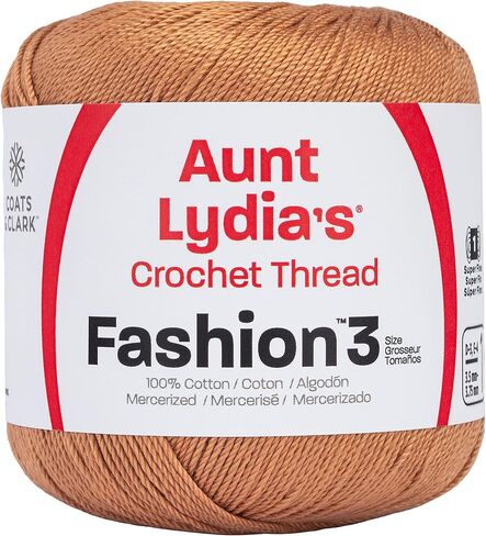 Coats Crochet 182-871 Aunt Lydia's Fashion Crochet, Cotton Size 3, Plum in Kuwait
