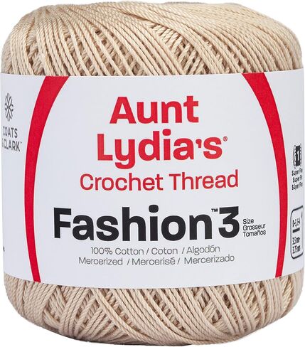 Coats Crochet 182-871 Aunt Lydia's Fashion Crochet, Cotton Size 3, Plum in Kuwait