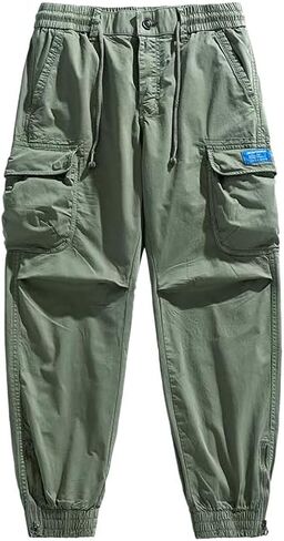 Men Outdoor Cargo Pant Lightweight Tactical Simple Pant Slim Straight Hiking Classic Fit with Large Capacity Multi Pockets in Saudi Arabia