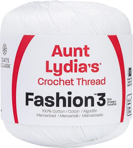 Coats Crochet 182-871 Aunt Lydia's Fashion Crochet, Cotton Size 3, Plum in Kuwait