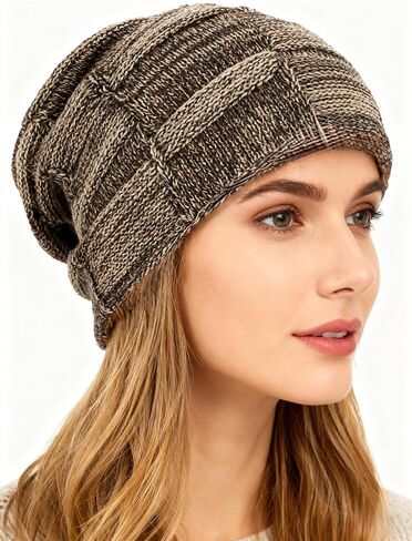 Beanie Hat for Women Men Winter Warm Hats Cable Knit Soft Thick Skull Cap in Saudi Arabia