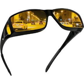 CHEERS DEVICES Night Driving Glasses for Men Polarized Anti-Glare Night Vision Glasses, Reduce Glare in Kuwait