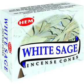 White sage cones pack of 12 ,10 cones Each Total 120 cones -HEM INCENSE in Saudi Arabia