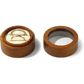 Jewelry Engagement Wedding Double Ring Box Solid Wood Jewelry Ring Box for Proposal, Wedding in Saudi Arabia