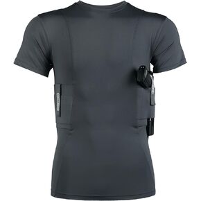 Lilcreek Scoop Neck Conceal Carry Shirts for Men: Undercover Concealed Carry Clothing with Gun Holster in Saudi Arabia