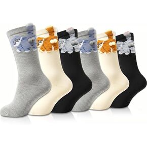 Socks for Women Girls - Novelty Funny Cute Cat Socks with Balls, Soft Comfy Cotton Animal, Unique and Interesting Gift Idea for Mom, Girls, Friends, Cat Lovers Birthday or Christmas in Kuwait
