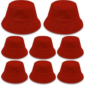 8 PCS White Sublimation Blank Bucket Hat for tie dye Bulk Double Sided Wearable for Men and Women Suitable for Summer Beach Outdoor Camping Solid Color Hand Painted Tie dye Sun Cap in Kuwait