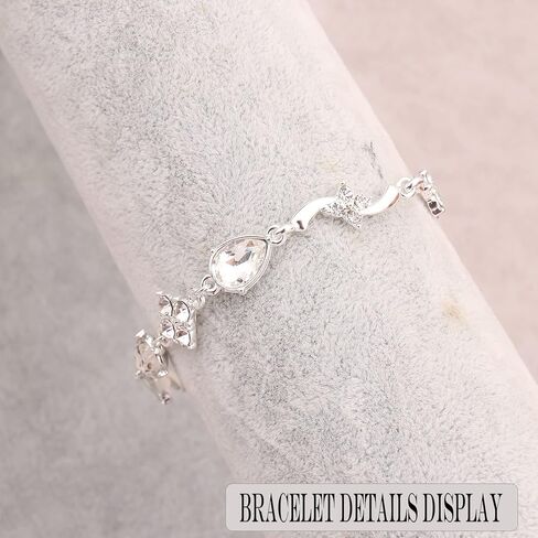 Bridesmaid Jewelry Set for Women 18K Gold & Silver & Rose Gold Plated Pendant Necklace Earrings Bracelet Set,Bridesmaid Gift for Wedding/Proposal/Party/Anniversary in Saudi Arabia