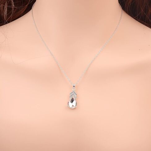 Bridesmaid Jewelry Set for Women 18K Gold & Silver & Rose Gold Plated Pendant Necklace Earrings Bracelet Set,Bridesmaid Gift for Wedding/Proposal/Party/Anniversary in Saudi Arabia