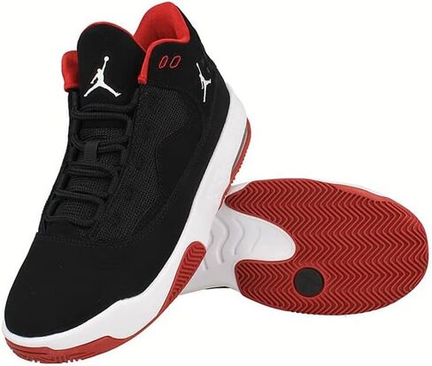 Jordan Max Aura 2 Big Kid Shoes, Black/White-Gym Red CN8094-016, Size 5.5y US in Saudi Arabia