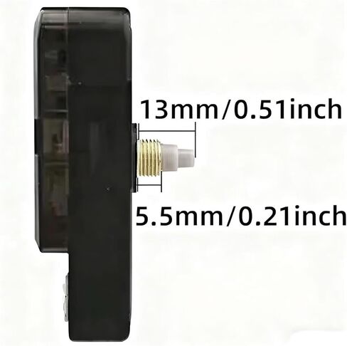 2 PCS Silent Clock Movement Mechanism Kit with 2 Sets of Hands – DIY Wall Clock Repair Replacement Motor – Accurate Quartz Movement Shaft Lengths 13.5mm (17/32 inch) in Saudi Arabia