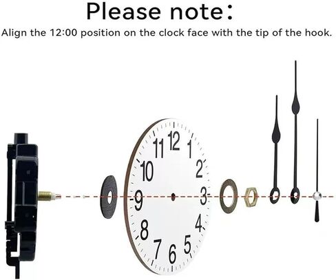 2 PCS Silent Clock Movement Mechanism Kit with 2 Sets of Hands – DIY Wall Clock Repair Replacement Motor – Accurate Quartz Movement Shaft Lengths 13.5mm (17/32 inch) in Saudi Arabia
